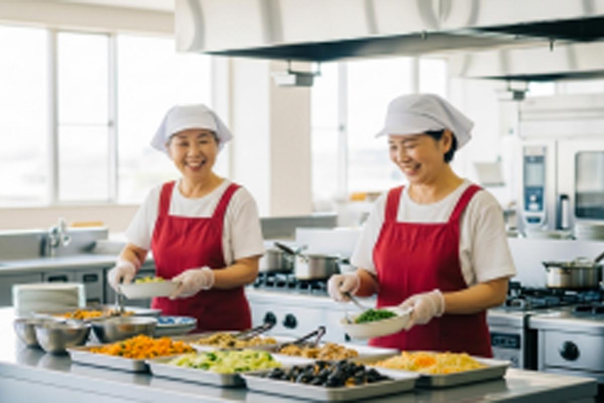 東洋大学アスリート学生寮での調理補助♪